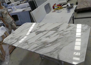 ประเทศจีน โต๊ะหินอ่อน Arabescato ขนาดรูปสี่เหลี่ยมผืนผ้ารูปสี่เหลี่ยมผืนผ้าขนาดที่กำหนดเอง ผู้ผลิต