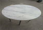 Prefab Carrara โต๊ะหินอ่อนสีขาวพื้นผิวเรียบพื้นผิวเรียบหนาพิเศษ ผู้ผลิต
